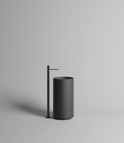 Раковина из литьевого мрамора Salini ARMONIA 130114G 45х45 напольная цвет белый